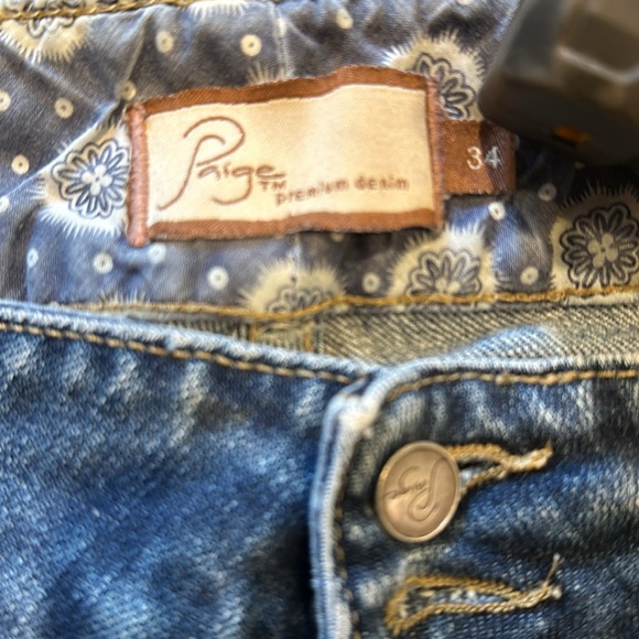 Paige Jeans - Hidden Hills High Rise Bootcut - Size 34 - Picture 7 of 8